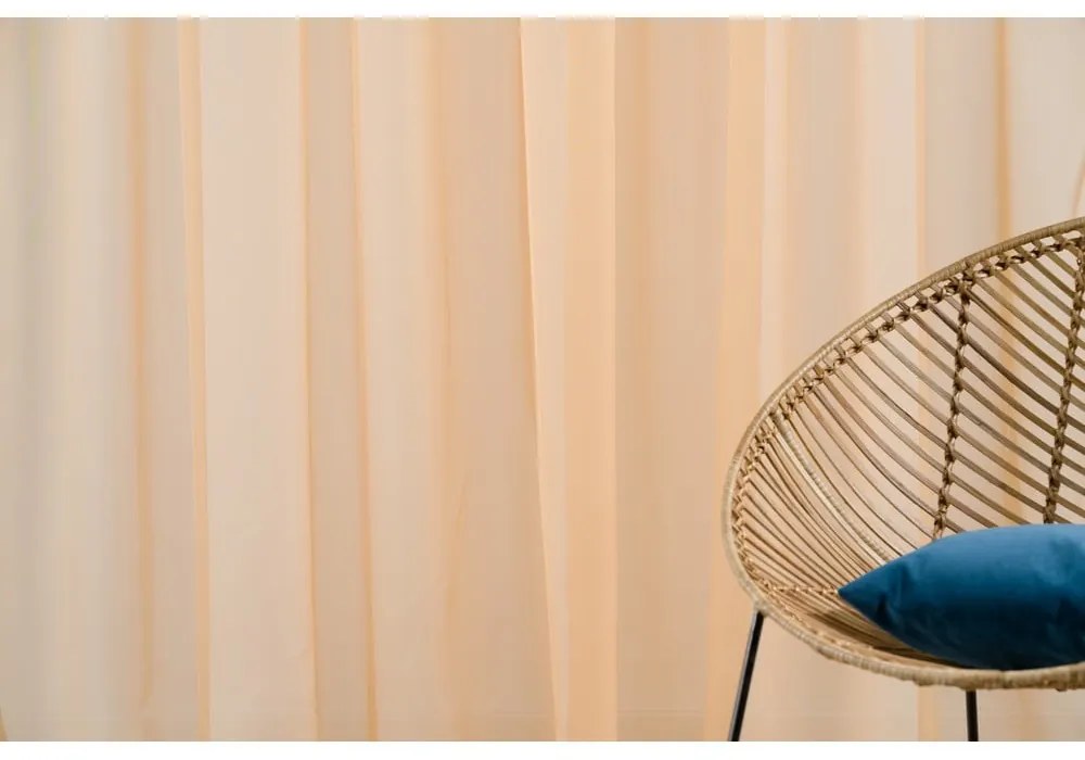 Narancssárga átlátszó függöny 300x260 cm Voile – Mendola Fabrics