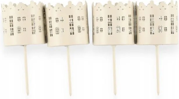 B.p.c Fém Beszúrós Gyertyatartó 4DB 6CM