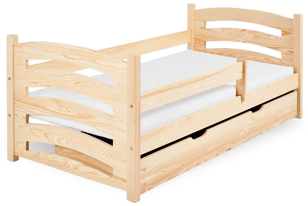 Gyerekágy MELA 80 x 160 cm, fenyő Ágyrács: Lamellás ágyrács, Matrac: EASYSOFT 8 cm matrac