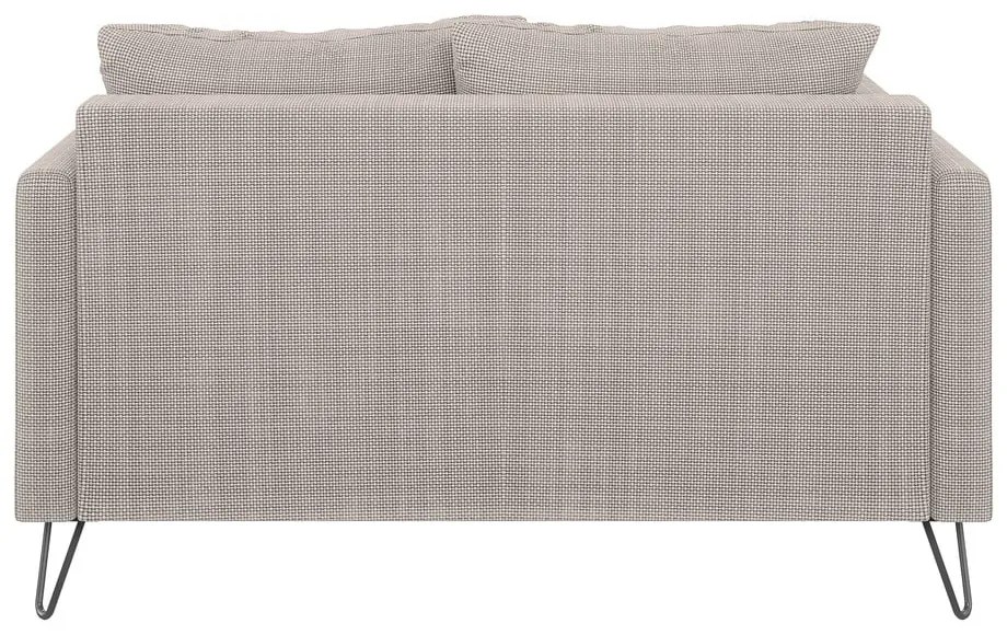 Világosbarna zsenília kanapé 140 cm Freya – Ropez