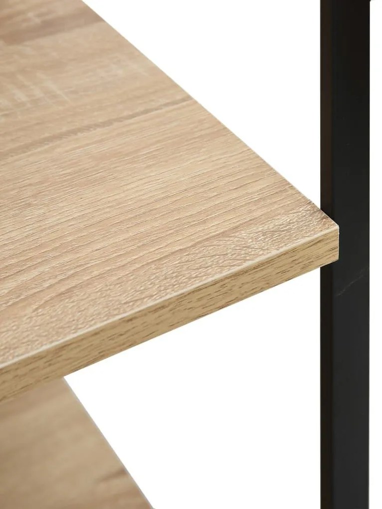 Intenso Home 4 szintes konyhai tároló polc 60 x 123cm, sonoma tölgy | Univerzális tároló állvány fém lábakkal