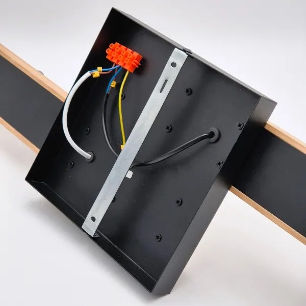 Felületre szerelhető csillár MATTE 4xE27/15W/230V fekete/tölgy