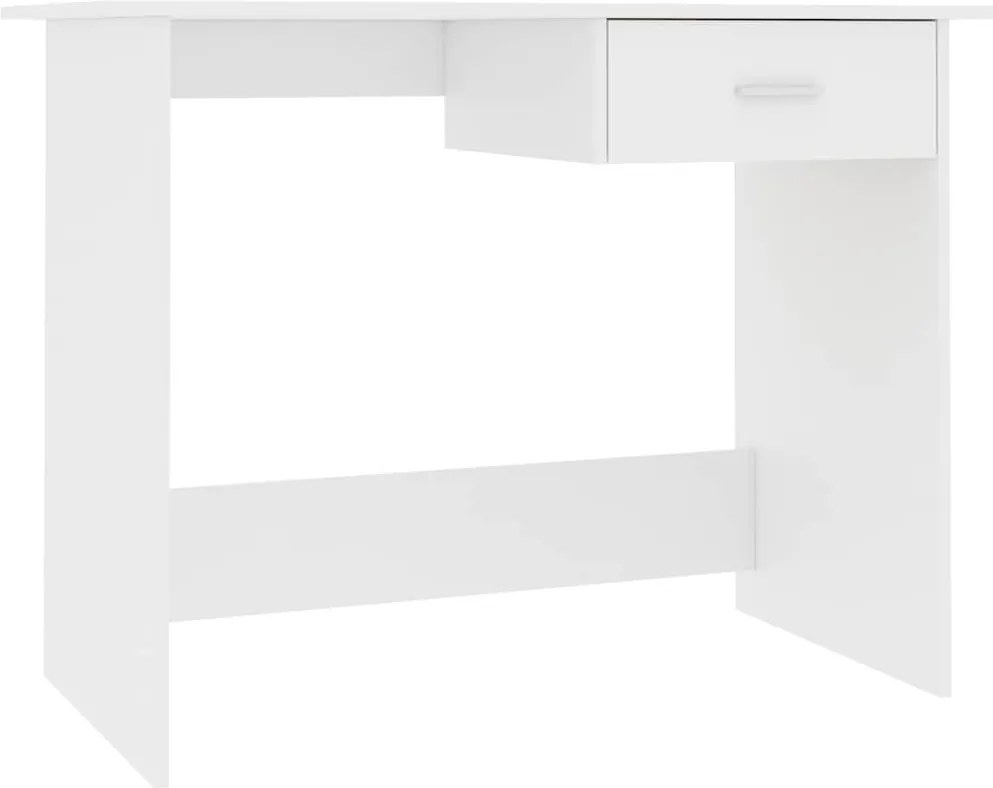 vidaXL fehér szerelt fa íróasztal 100 x 50 x 76 cm