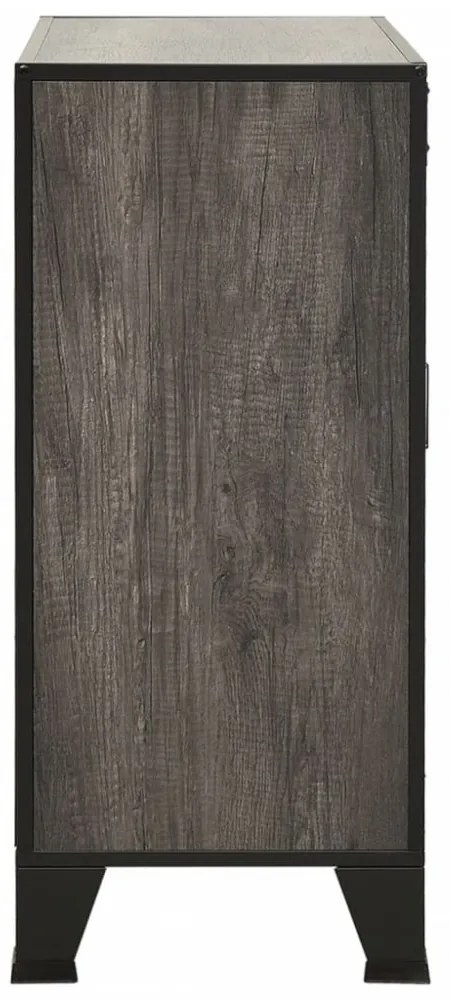 2 db szürke fém és MDF tárolószekrény 72 x 36 x 82 cm