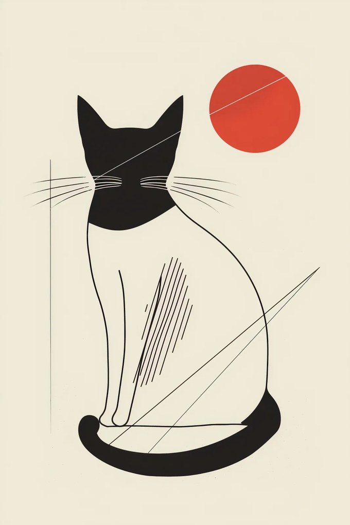 Poszter 20x30cm Vörös kör