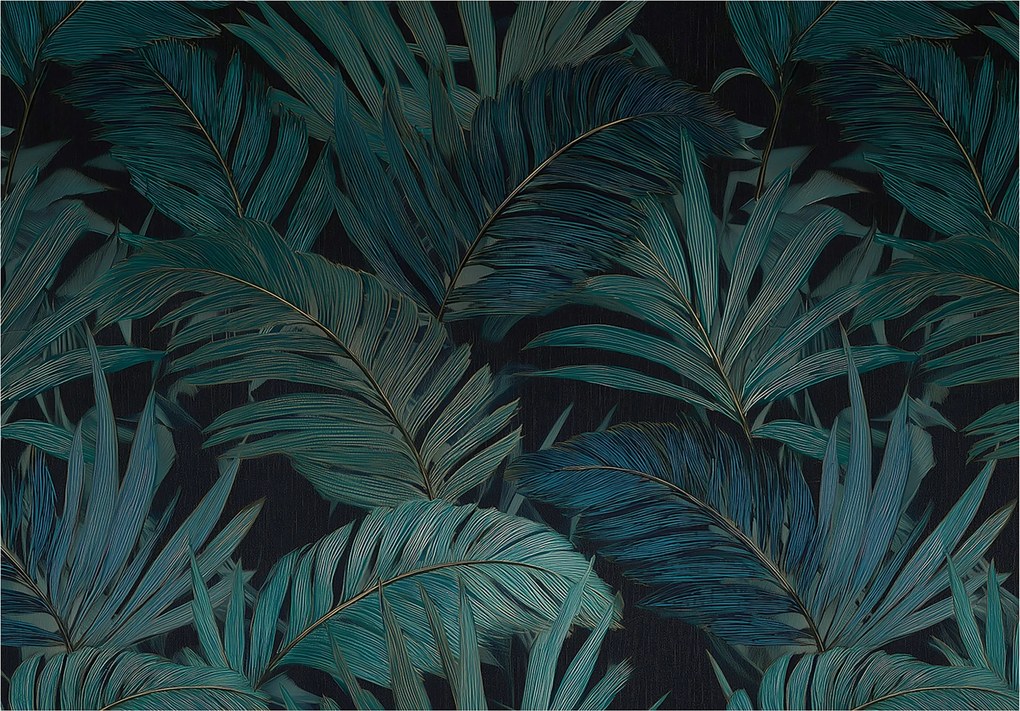 Fotótapéta Levelek Zöld Természet Hálószoba Nappali Tapéta Flizelina 150x105