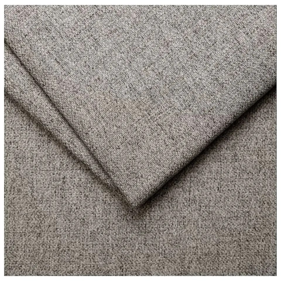 Szürke kárpitozott ágyneműtartós franciaágy ágyráccsal 160x200 cm Mattis – Meise Möbel