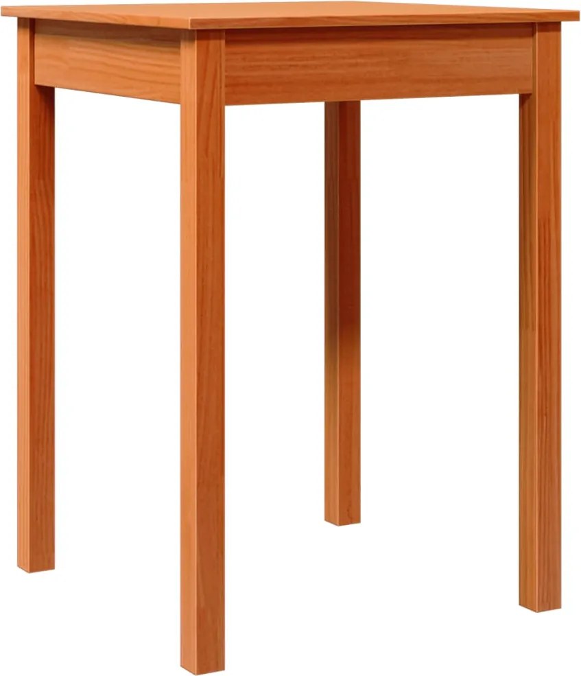 vidaXL viaszbarna tömör fenyőfa ebédlőasztal 55 x 55 x 75 cm