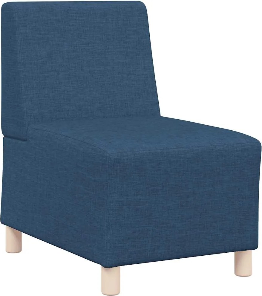 vidaXL moduláris kanapé karfa nélkül kék szövet 55 cm