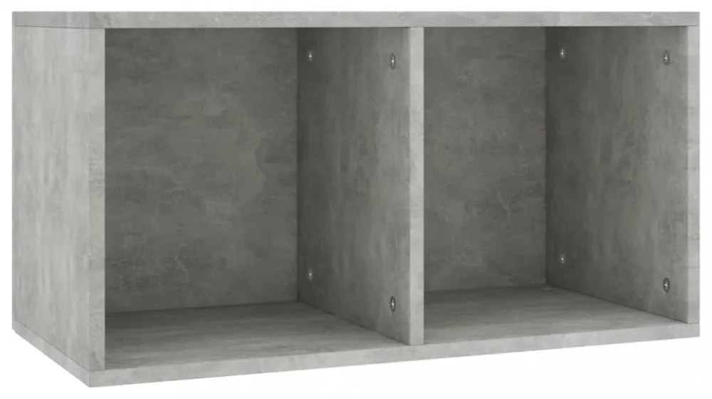 800121 Vinyl Storage Box Concrete Grey 71x34x36 cm Chipboard