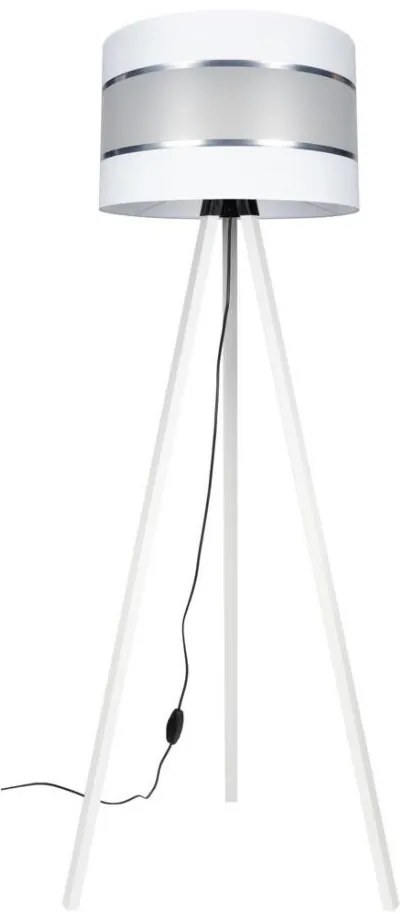 Állólámpa CORAL 1xE27/60W/230V fehér/króm