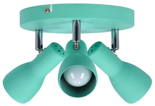 Spotlámpa PICARDO 3xE14/40W/230V türkiz