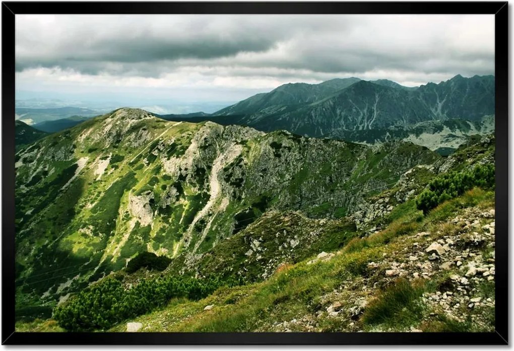 Poszterek keretben 60x40 Tátra Lengyel hegyek Kilátás