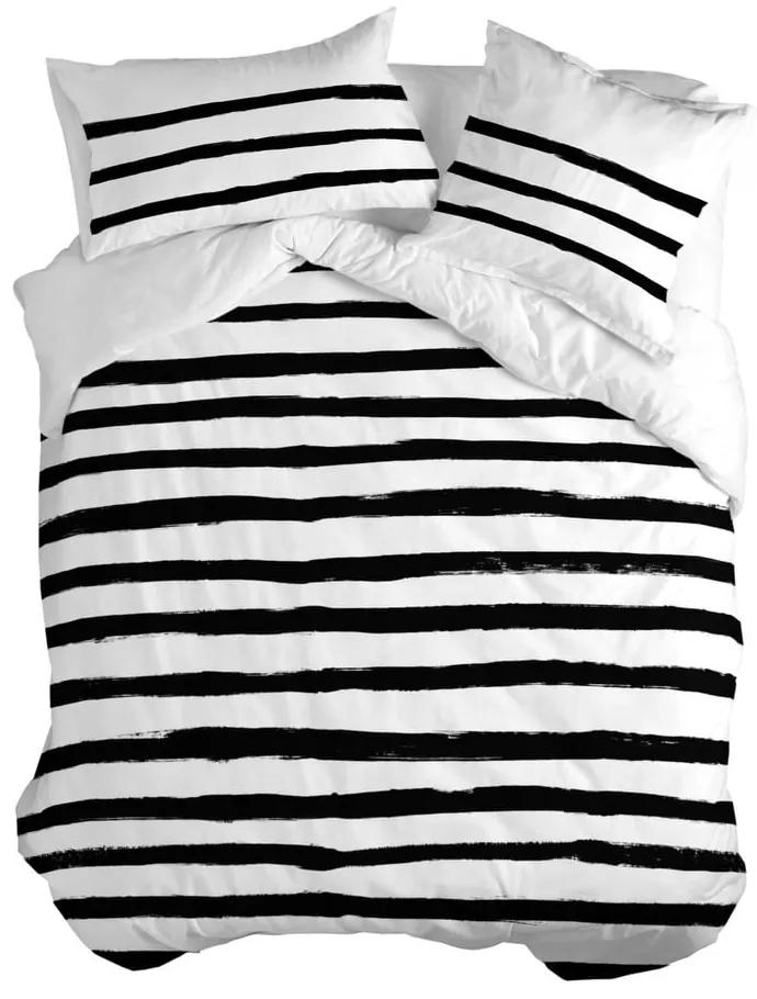 Stripes pamut paplanhuzat, 200 x 200 cm - Blanc