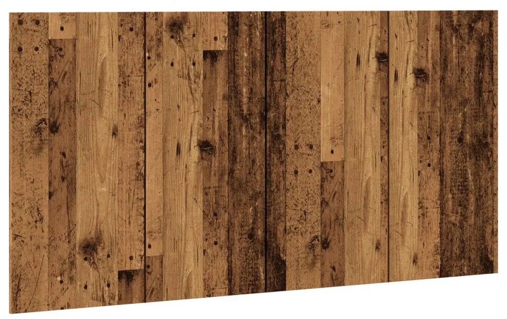 antik fa színű szerelt fa ágyfejtámla 160x1,5x80 cm