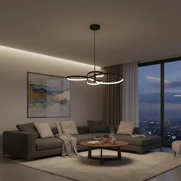 LED függeszték kábelen RIBBON LED/37W/230V 4000K fekete