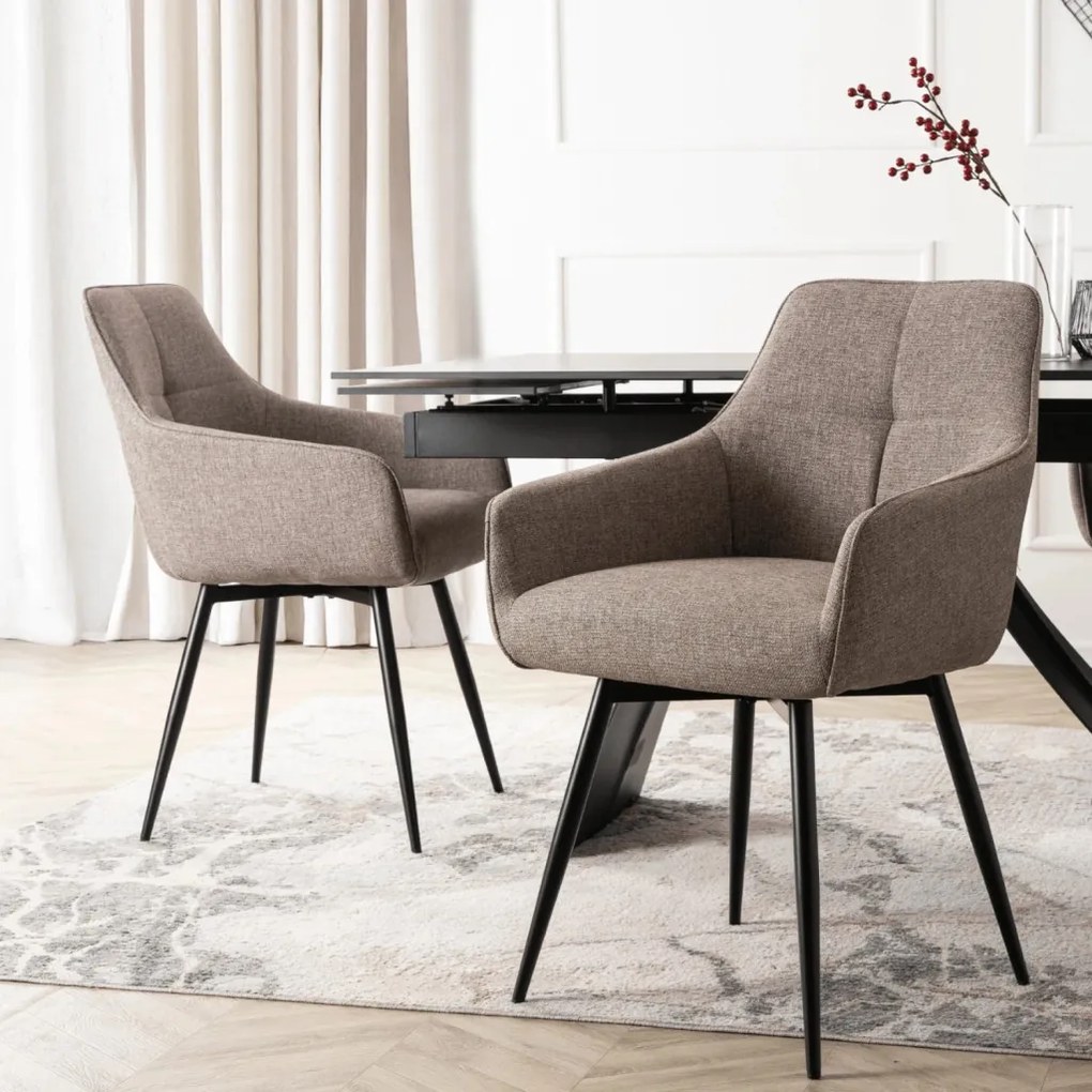 LARISA forgószék cappuccino