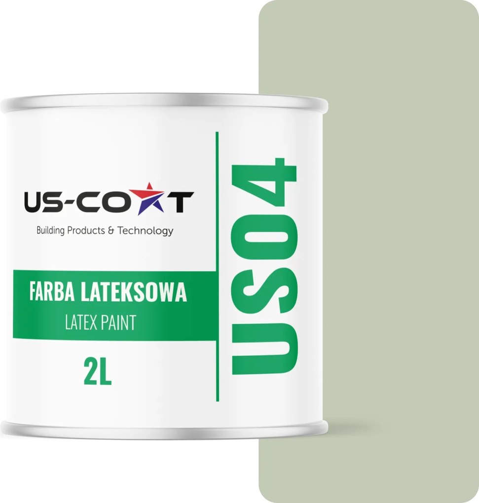 Latex Mennyezeti Falfesték Zöld Színű Világos H2157 2L Matt Falfesték