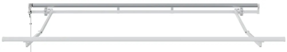 Automatikus Behúzható Napernyő Piros és fehér 350x200 cm
