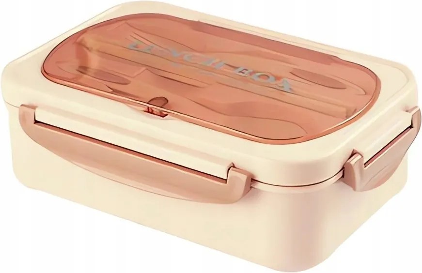 Verk 07270 Svačinový doboz prříborem 1000 ml růžový