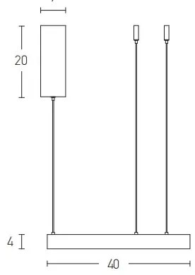 Zambelis 2006 - LED Dimmelhető csillár zsinóron LED/36W/230V arany
