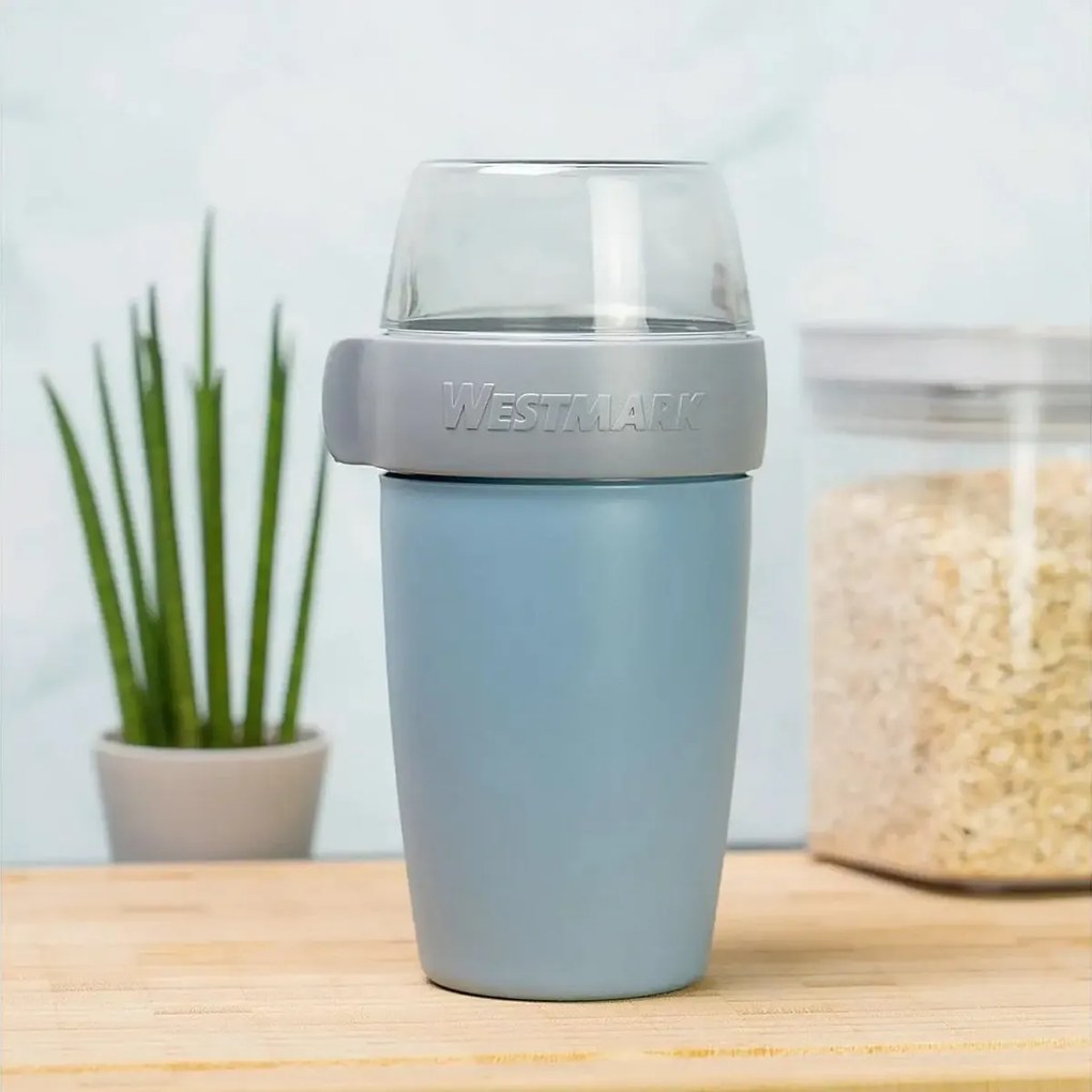 Westmark kétrészes uzsonnás doboz, 700 ml, kék, S