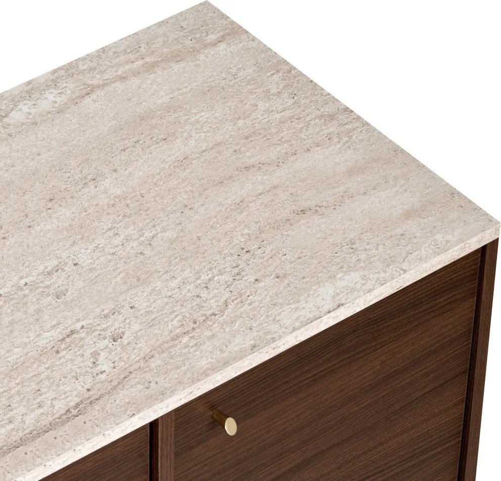 Varen - Travertine, Milano Walnut