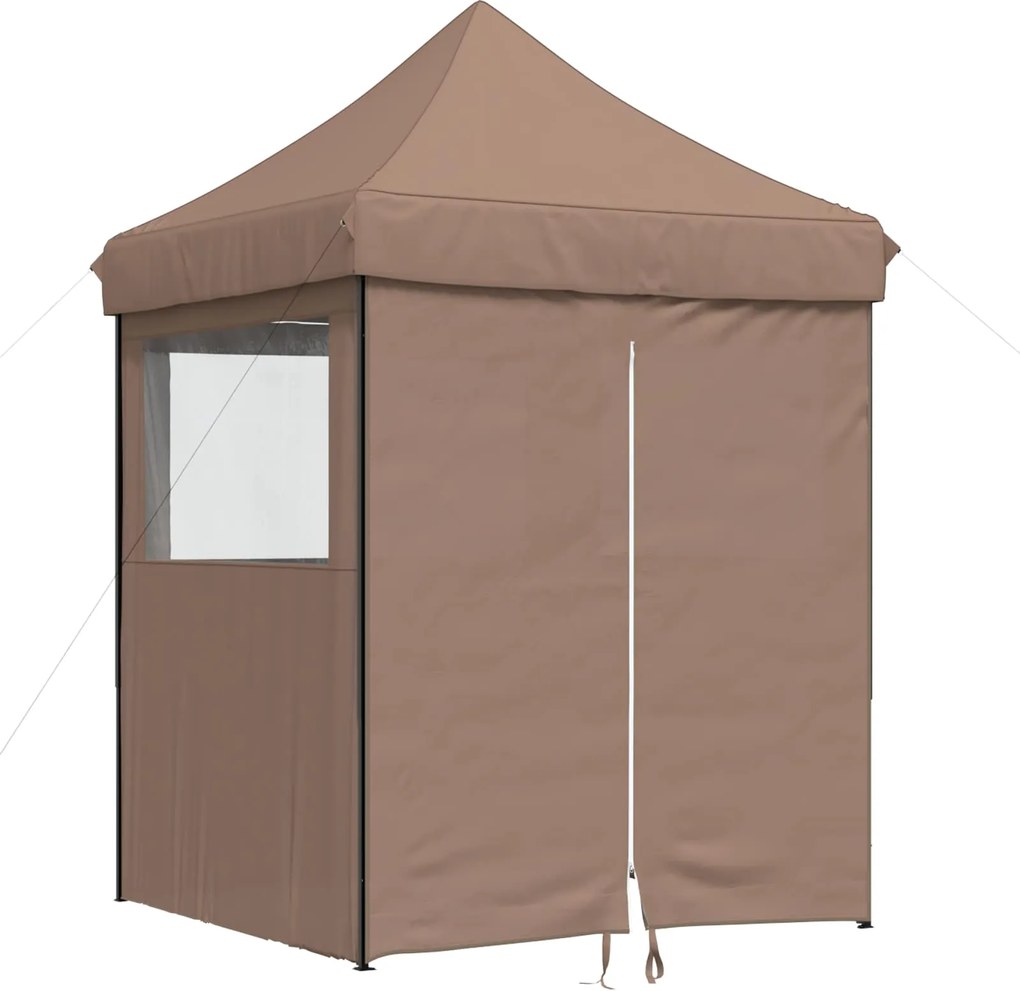vidaXL Partysátor Barna 200 x 200 x 306 cm Oxford Szövet
