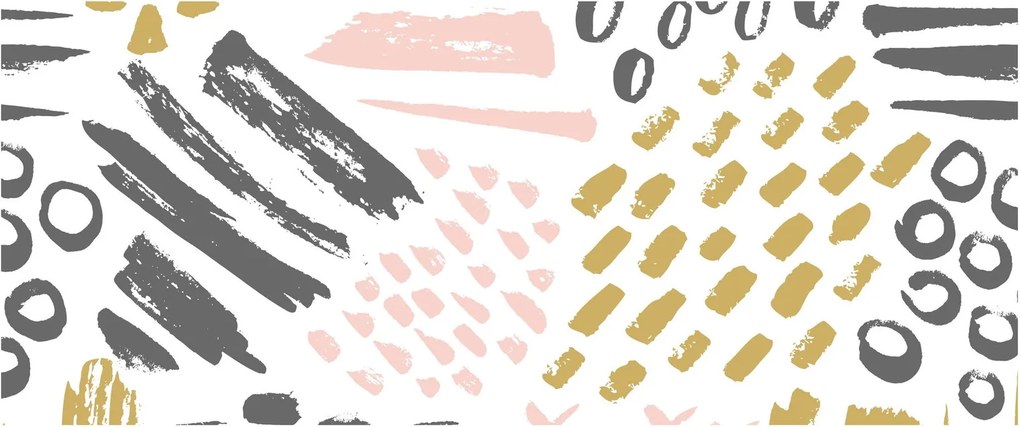Kép - Absztrakt stroke-ok (120x50 cm)