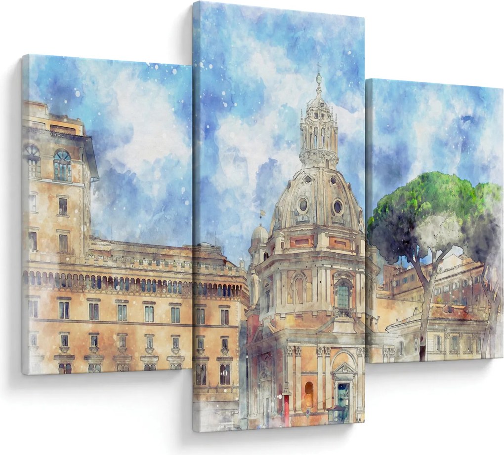 Kép - Santa Maria di Loreto temploma, Róma, Olaszország (90x60 cm)