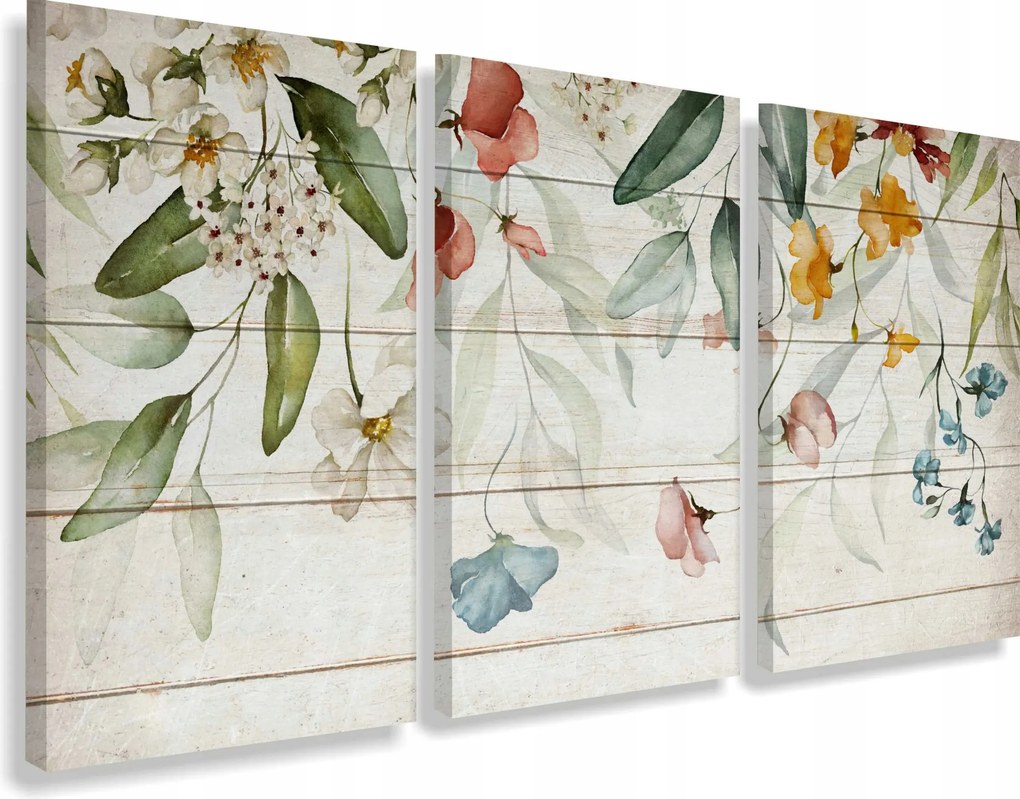 Modern vászonképek a hálószobába Lógó levelek Virágok 90x180