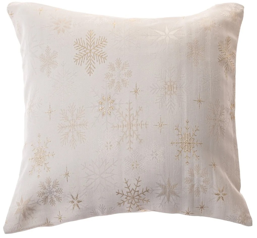 Hópelyhek vízálló karácsonyi párnahuzat mix, 40 x 40 cm