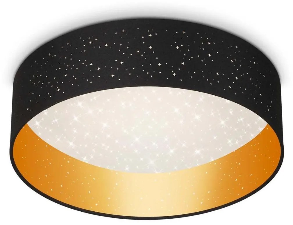 Briloner 3882-015 - LED Mennyezeti lámpa MAILA STARRY LED/18W/230V fekete/arany