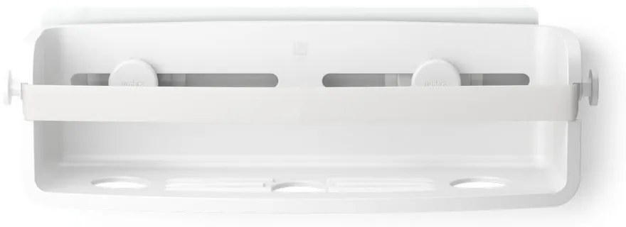 Fehér öntapadós újrahasznosított műanyag fürdőszobai polc Flex Adhesive – Umbra