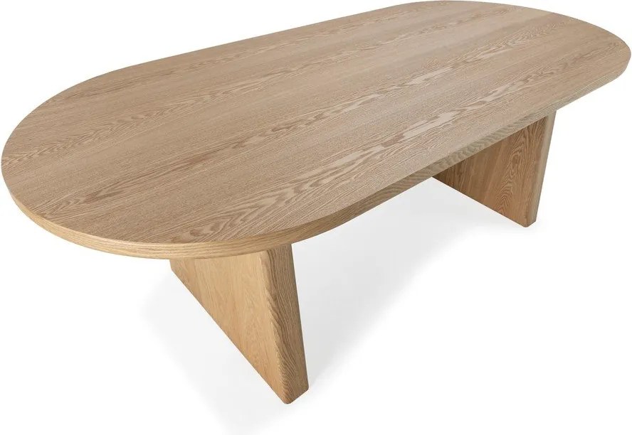 Étkezőasztal kőrisfa dekorral 100x200 cm Blair – MOME