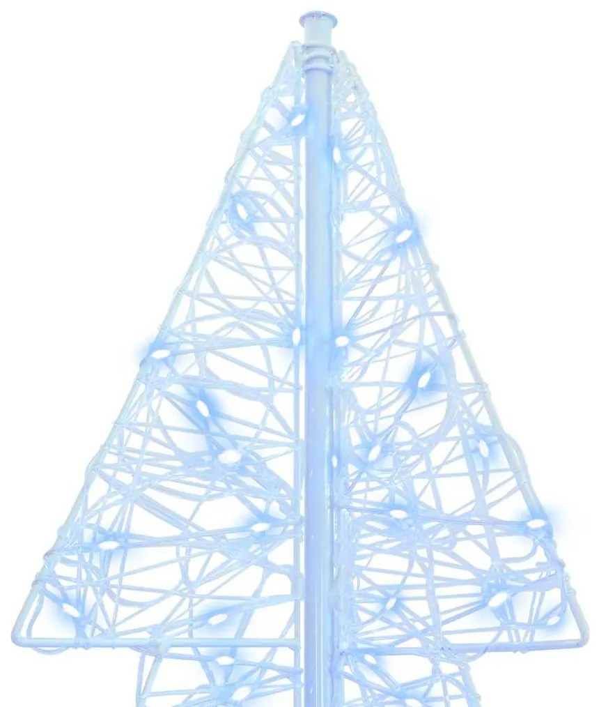 Karácsonyfa 160 LED-del Hideg Fehér 150 cm Akril