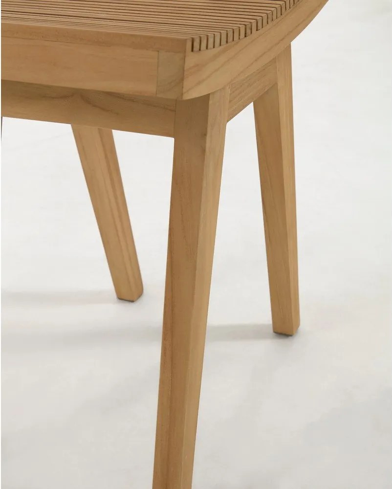 Natúr színű teakfa ülőke Vicentina – Kave Home