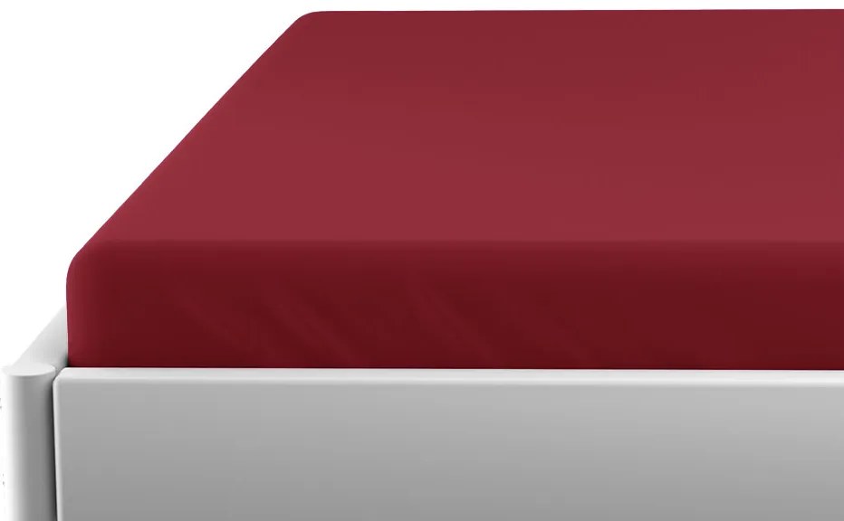 Jersey gyerek lepedő kiságyba vörös 70x140 cm