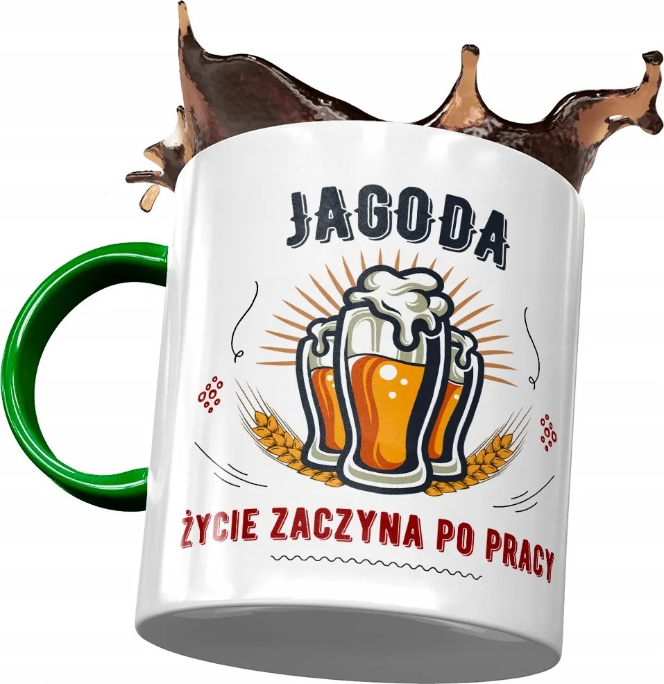 Zöld Bögre Bogyó Feleség Barátnő Ajándék Nyomtatott Fotóval