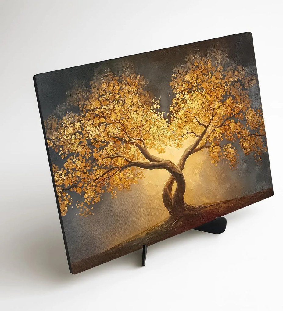 DUBLEZ | Fából készült kép - Arany életfa