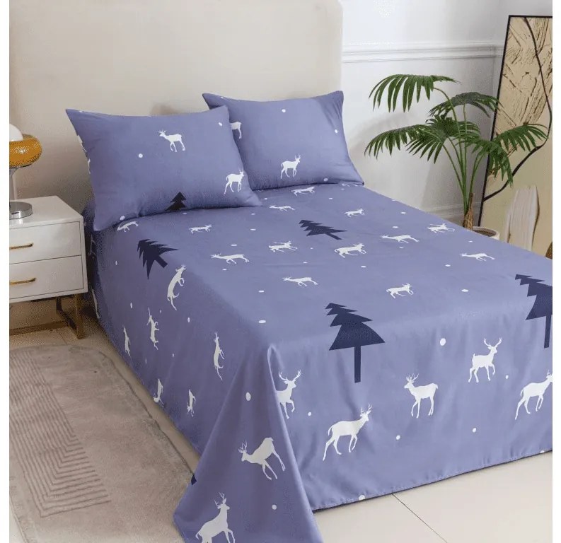 DEER AND TREE lepedő és párnahuzat Méret: 2 ks 50 x 70 cm | 200 x 240 cm