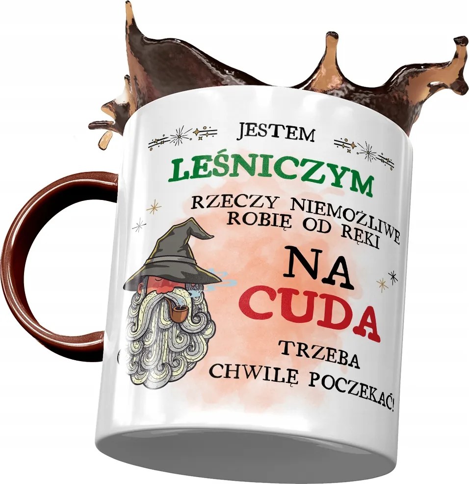 Bordó Bögre Az Erdésznek A Csodákhoz Kell Pillanatok Nyomtatott Fotóval