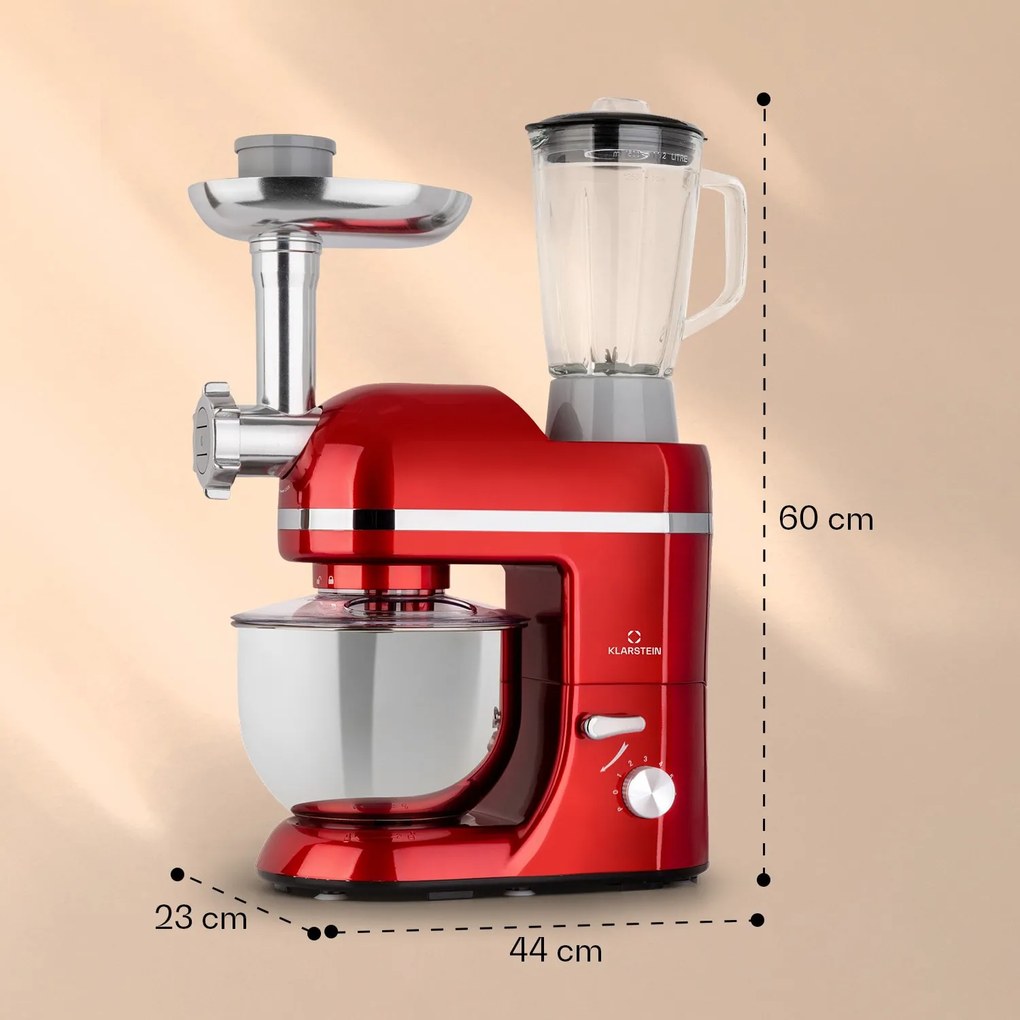 Lucia Elegance, konyhai robotgép, mixer, húsdaráló, 2000 W, BPA mentes