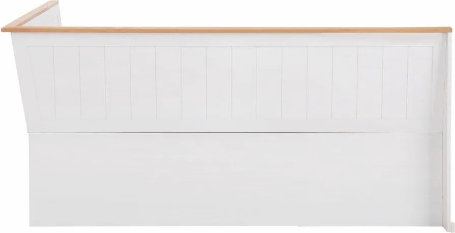 Silas fehér sarokpad tömör borovi fenyőből - Støraa