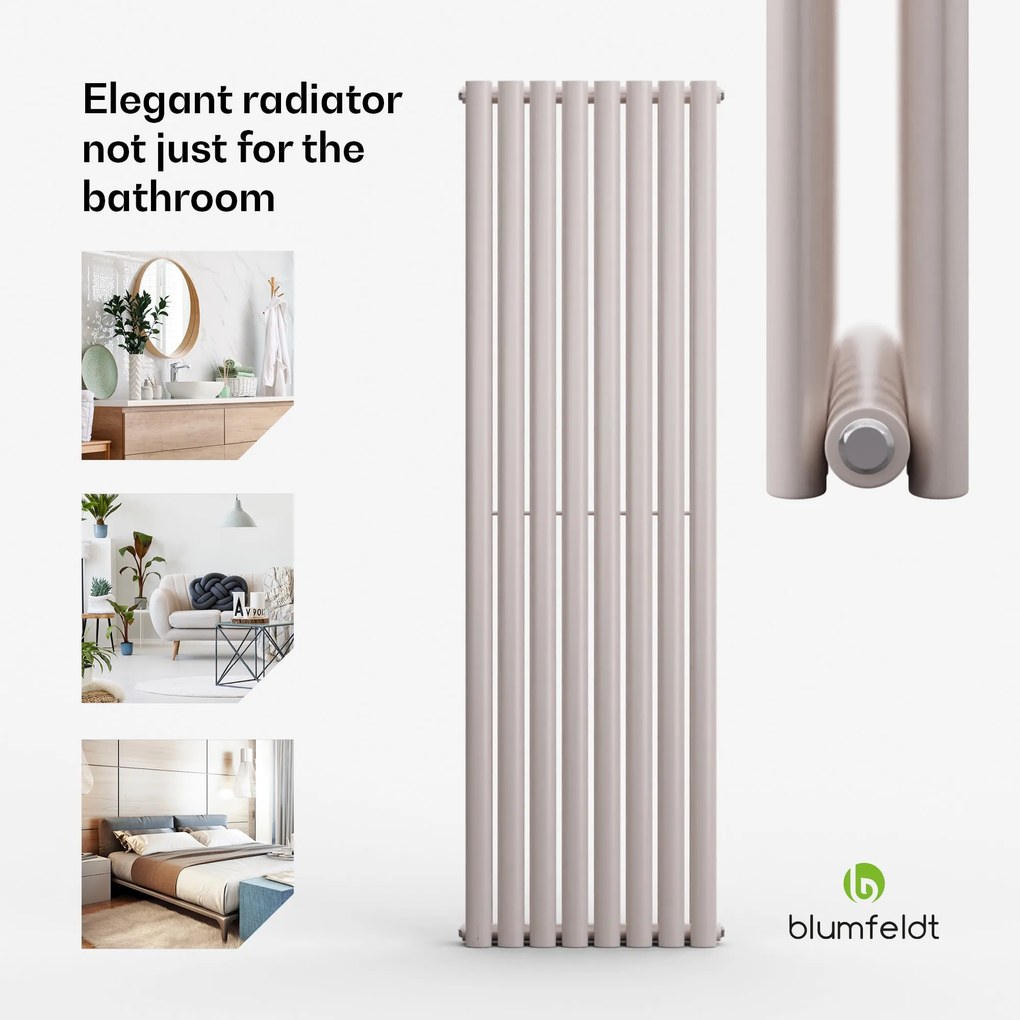 Blumfeldt Tallheo, 41 x 160, radiátor, fürdőszoba radiátor, csőradiátor, 1472 W, melegvizes, 1/2