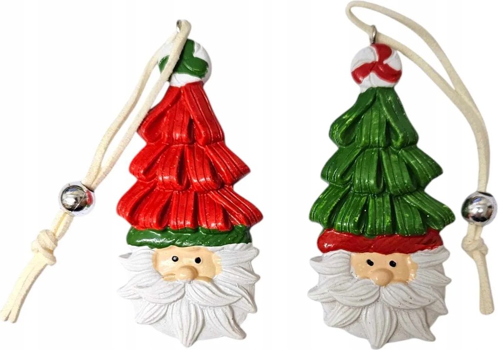 Karácsonyfa Medál Cukorka Mikulás Karácsonyi Dísz 2 Db