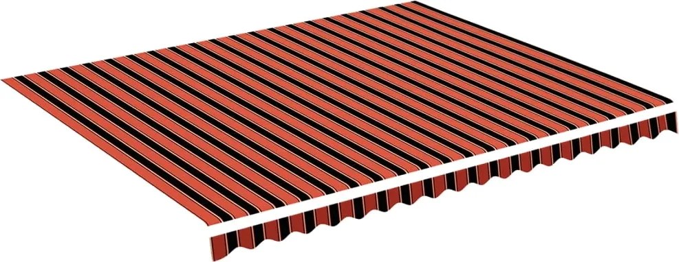 vidaXL narancssárga és barna csere napellenző ponyva 4,5 x 3,5 m