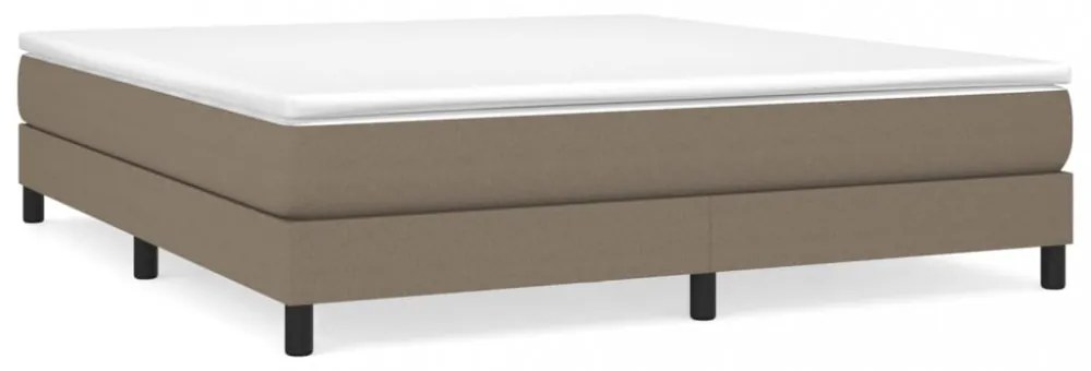 tópszínű szövet rugós ágykeret 180 x 200 cm