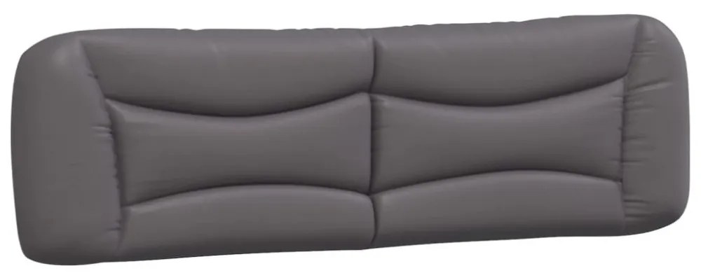 szürke ágykeret LED-ekkel matrac nélkül Hvar 180 x 200 cm