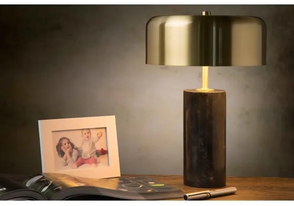 Lucide 34540/03/30 - Asztali lámpa MIRASOL 3xG9/7W/230V fekete/arany